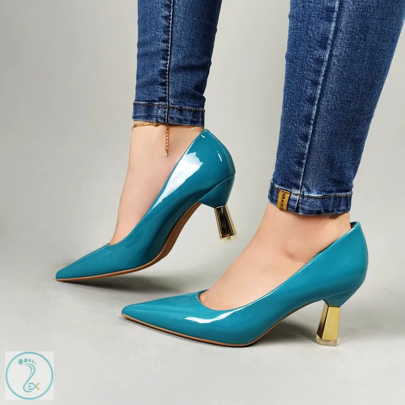 کفش مجلسی فیروزه ای
