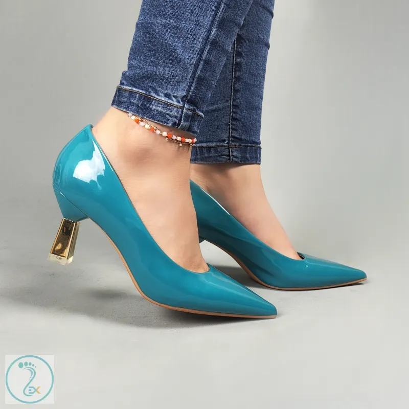 کفش مجلسی فیروزه ای