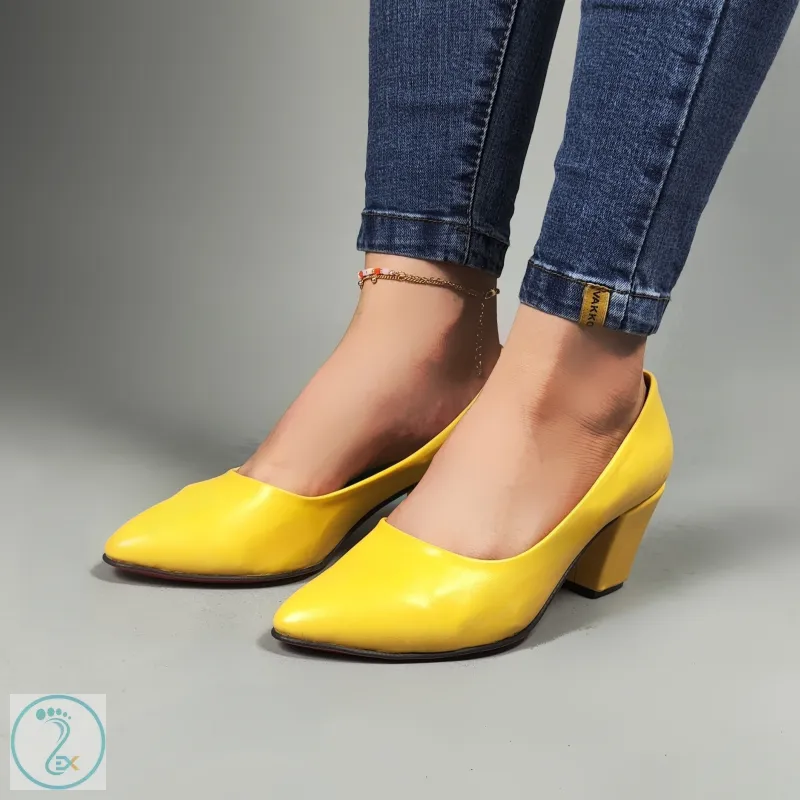 کفش مجلسی زرد